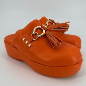 Circus NY Circus by Sam Edelman Women's Jinger Tassled Chunky Platform Clogs 8.5